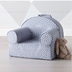 Small Blue Dash Nod Chair Cover PERSONALIZED — Max
